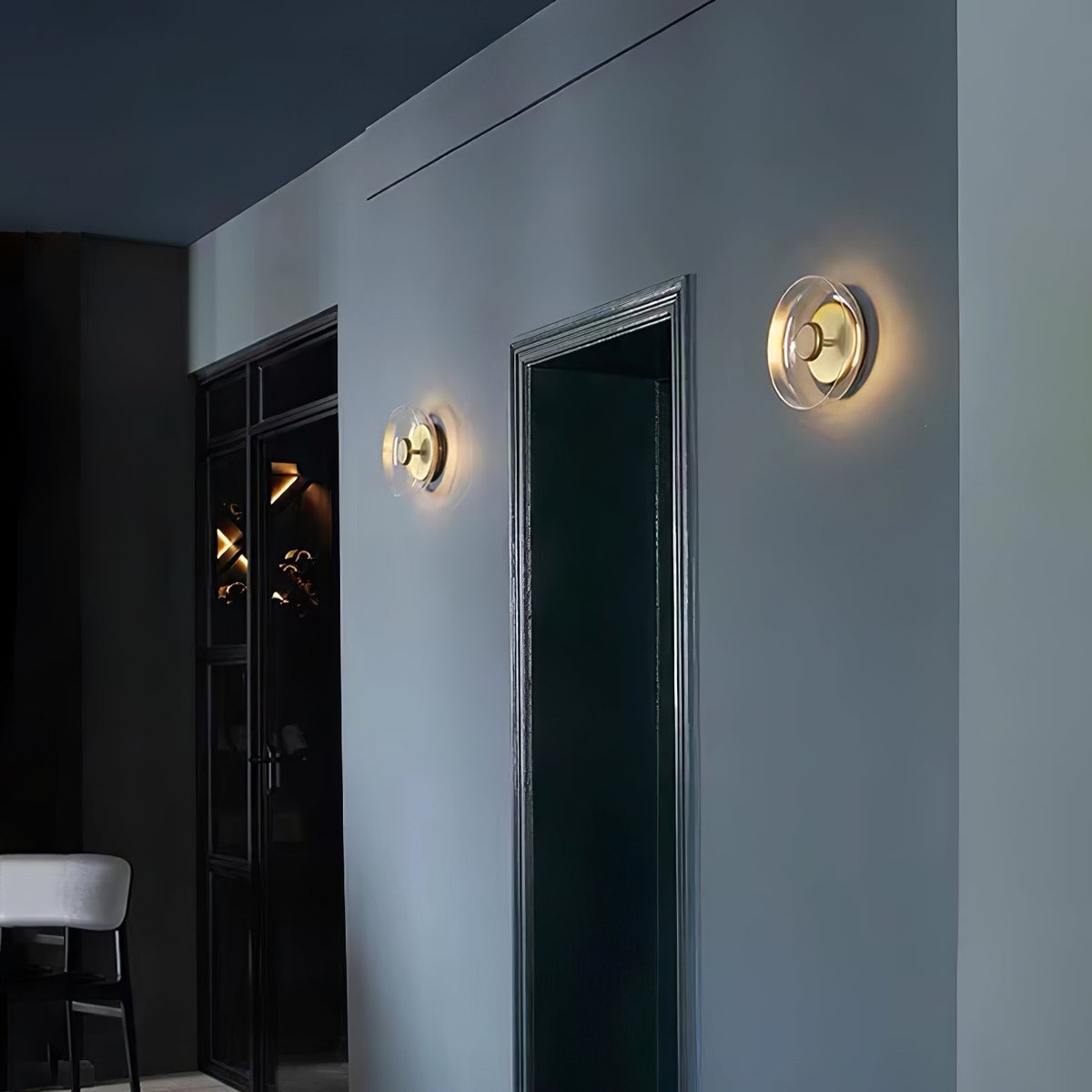 Lomino Premium skandinavische Kunstglas-Wandleuchte