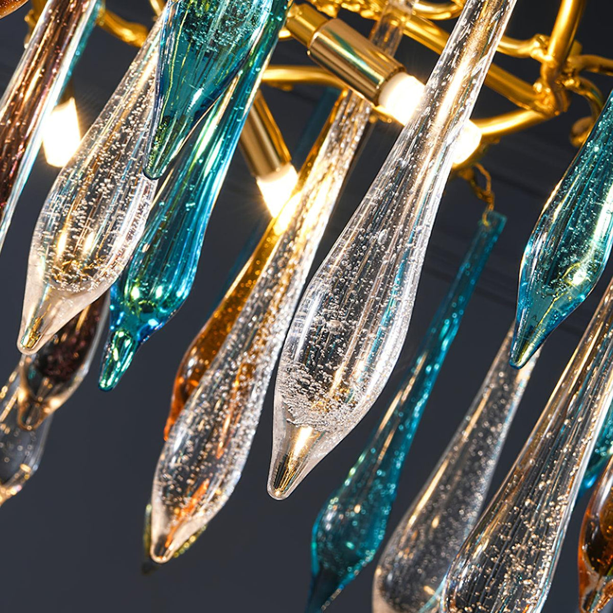 Krashen Kronleuchter, Tropfenförmiges Glas, Luxus