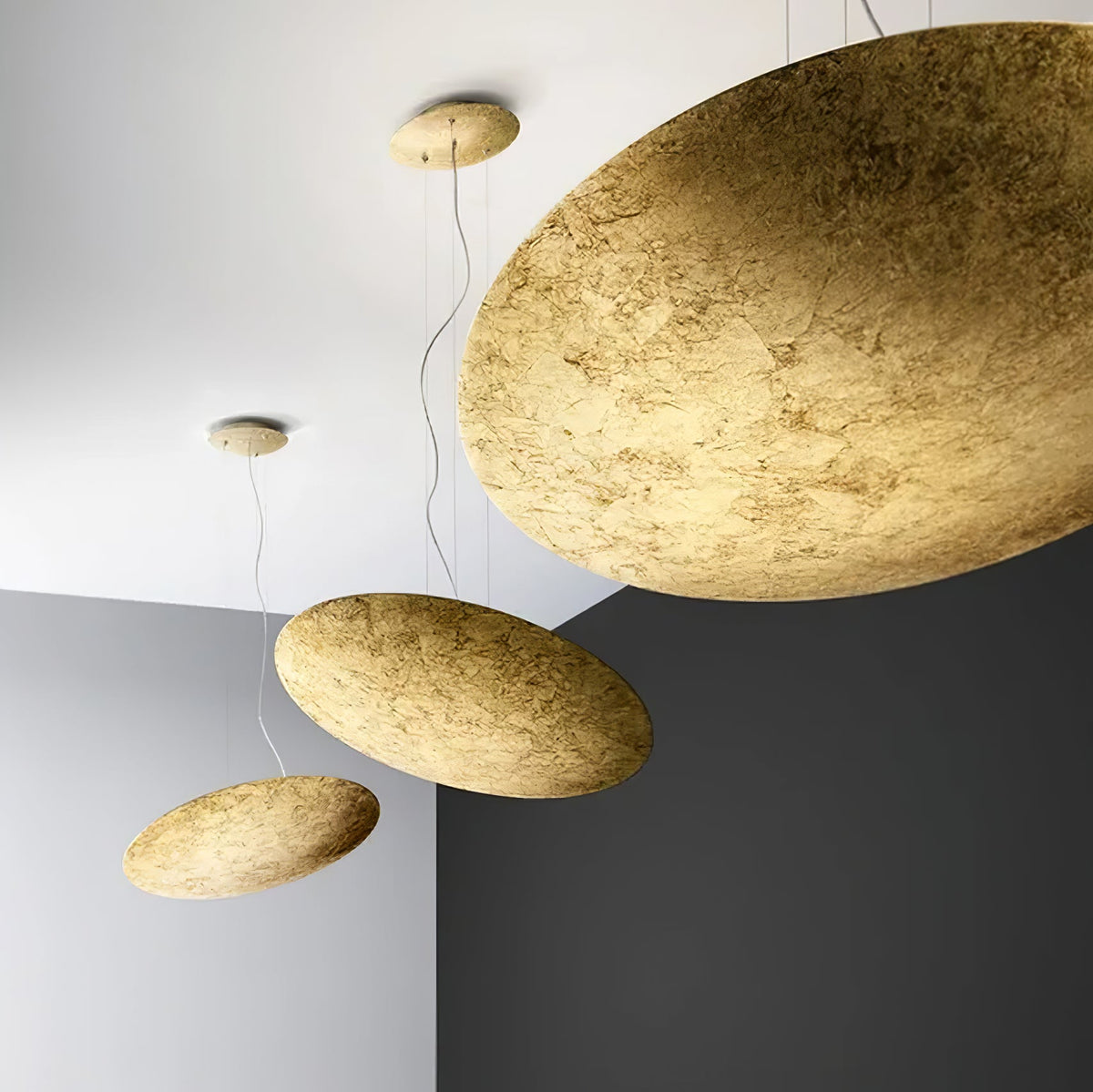 Rusken Goldfolie Pendelleuchte
