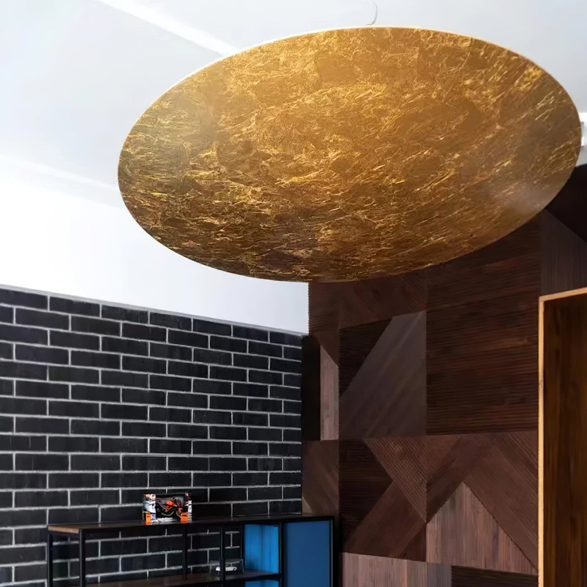 Rusken Goldfolie Pendelleuchte