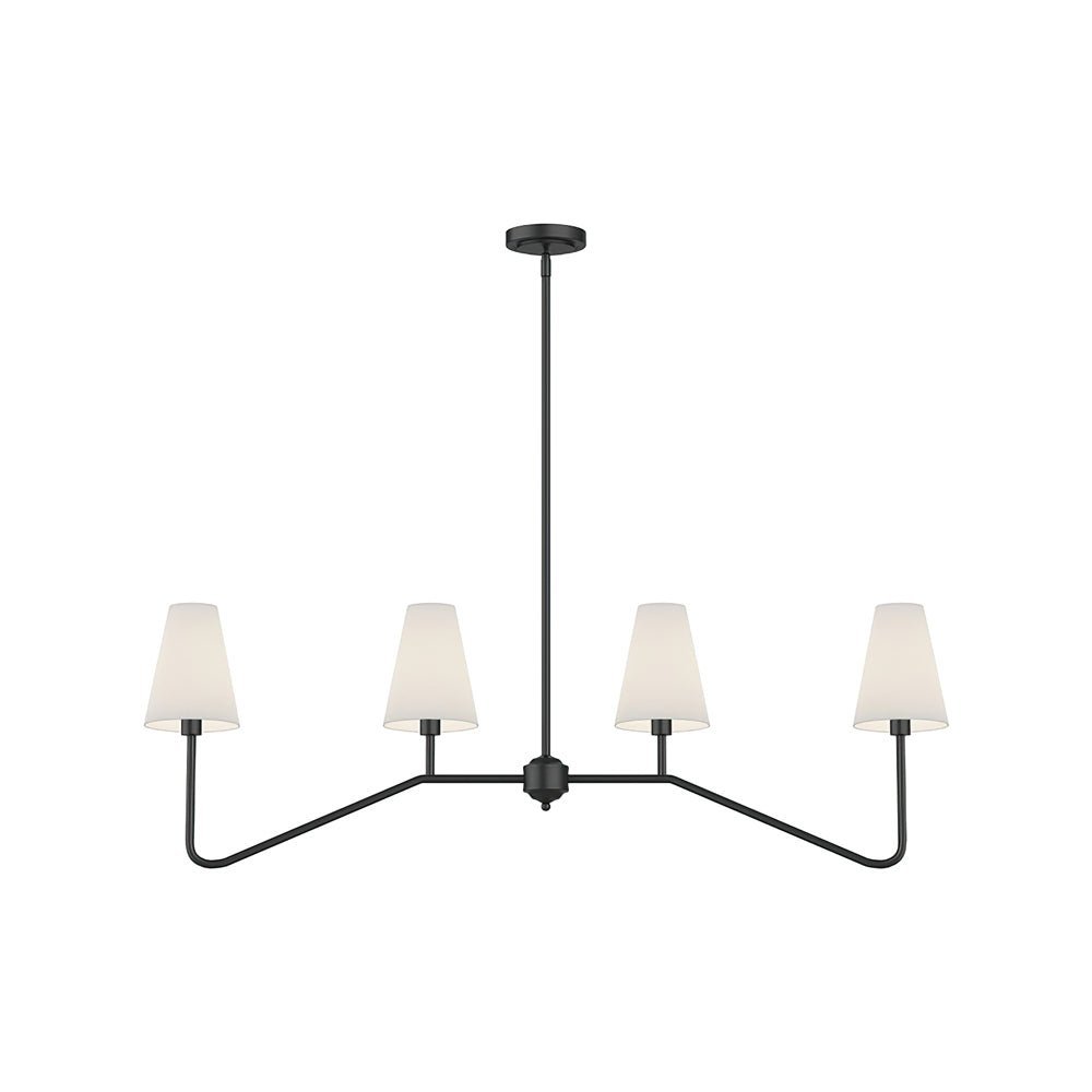 Oriinissa Kronleuchter Messing gebogen Beige linear