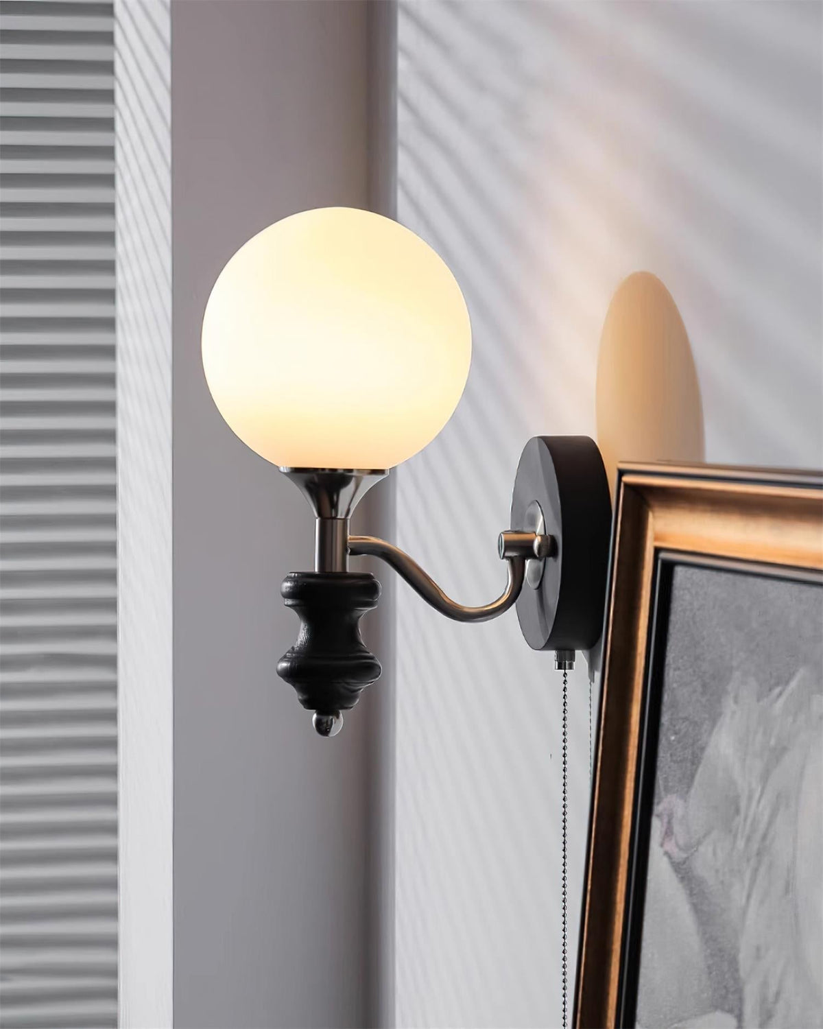 Duvin Wandleuchte Kugelschirm Vintage Minimalistisch Flur | Cielum