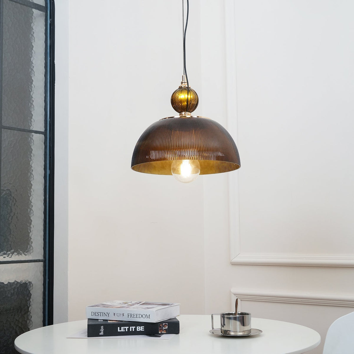 Nray Pendelleuchte aus Glas im Retro-Stil