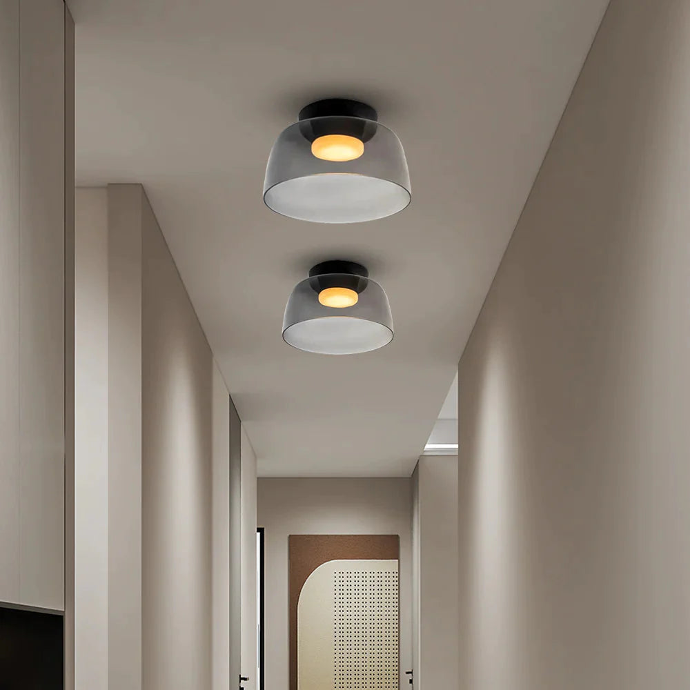 Aria Nordic Deckenleuchte Grün Glas Wohn/Schlafzimmer