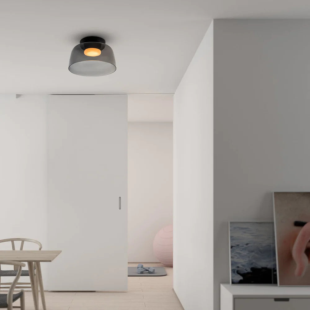 Aria Nordic Deckenleuchte Grün Glas Wohn/Schlafzimmer