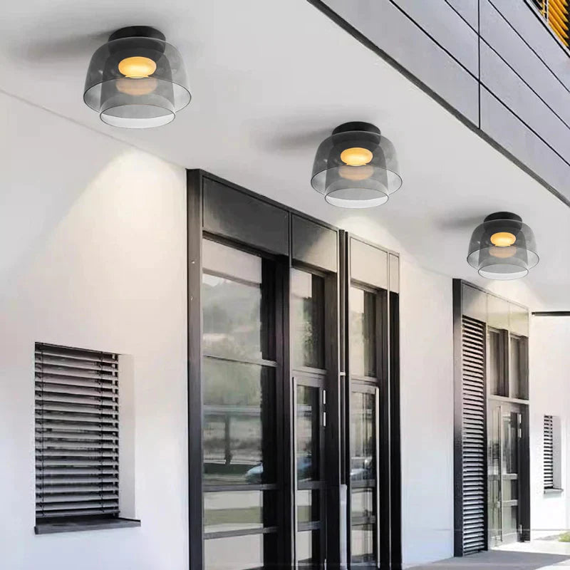 Aria Nordic Deckenleuchte Grün Glas Wohn/Schlafzimmer