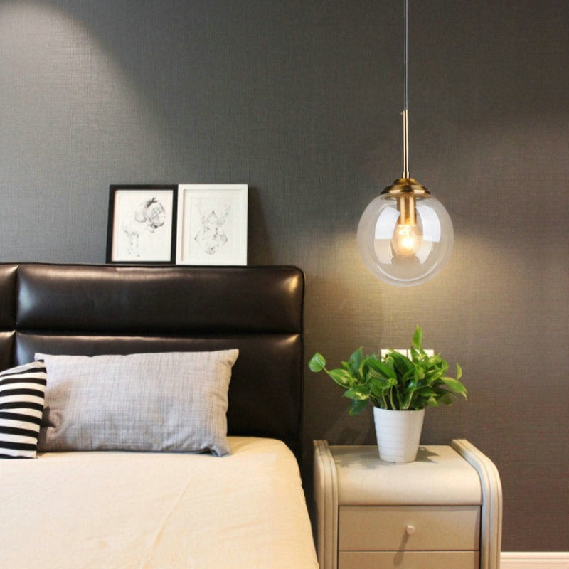 Valentina Modern Rund LED Pendelleuchte Metall Glas Esszimmer Wohnzimmer Schlafzimmer