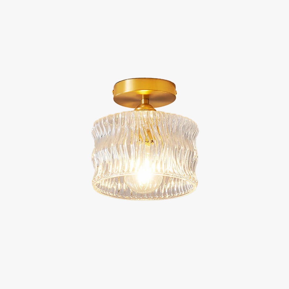 Arisha Luxuriöse Deckenleuchte Metall Glas Flur