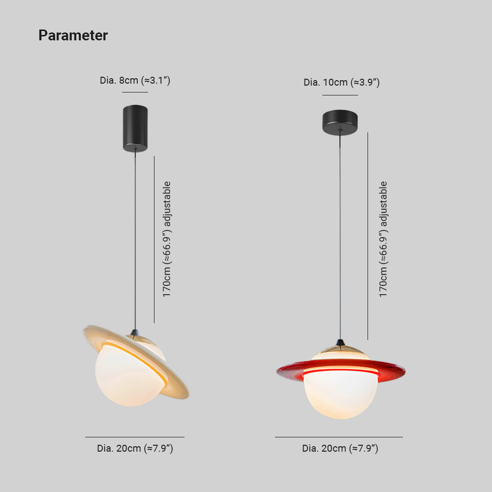 Valentina Kreativ LED Pendelleuchte Glas Arbeits/Schlafzimmer