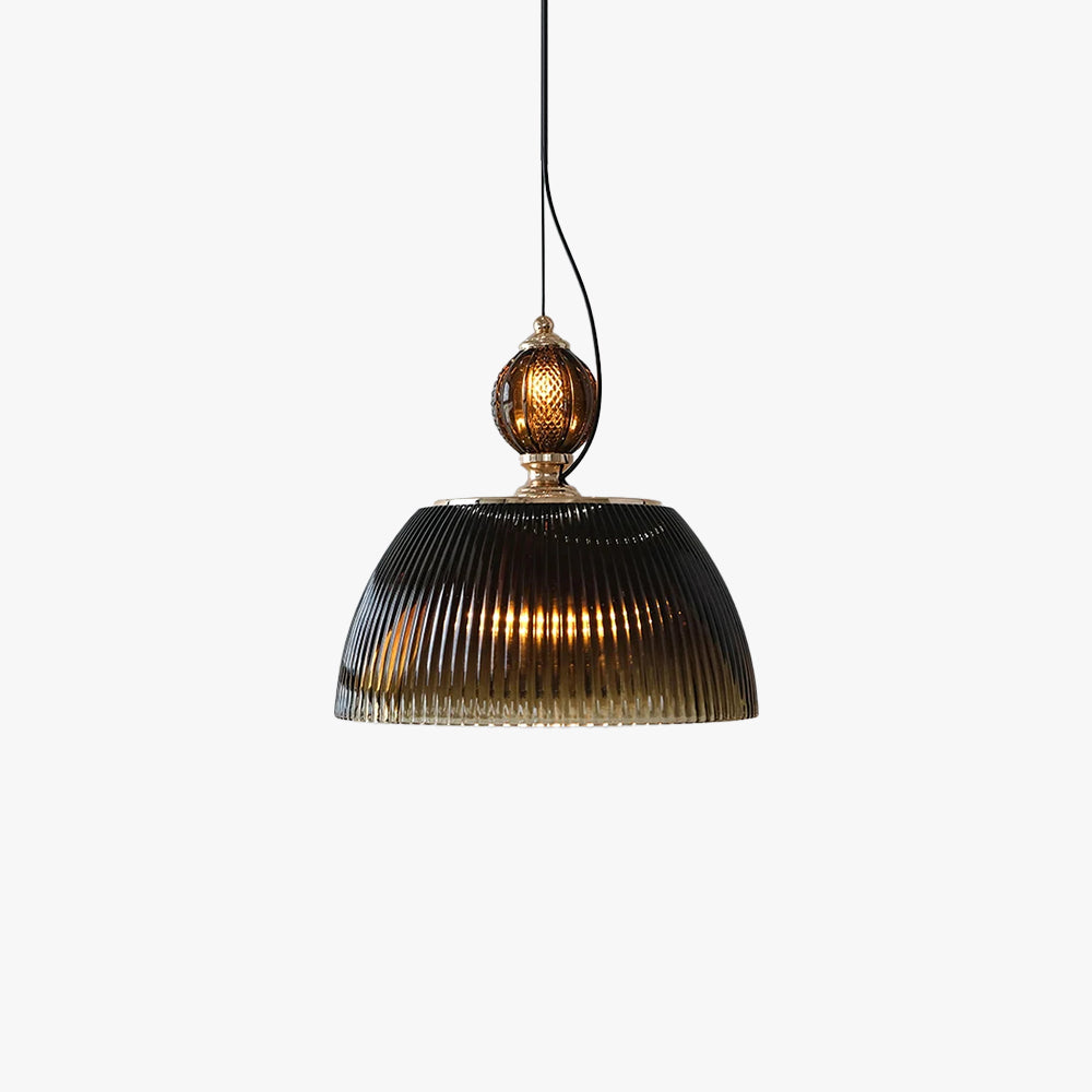 Silva Retro LED Pendelleuchte Metall/Glas Schlafz/Wohnzimmer