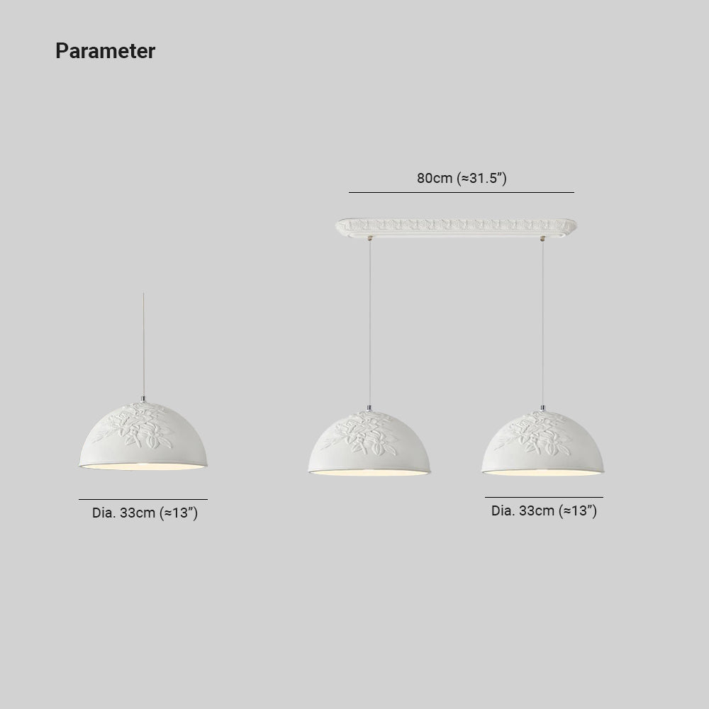 Aria Französisch LED Pendelleuchte Metall Wohn/Schlafzimmer