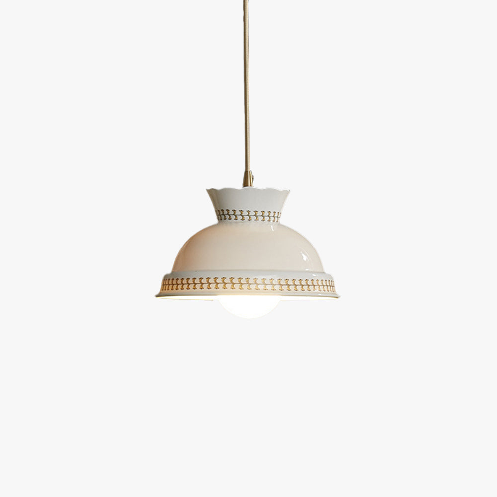 Valentina Modern LED Pendelleuchte Keramik Schlaf/Wohnzimmer