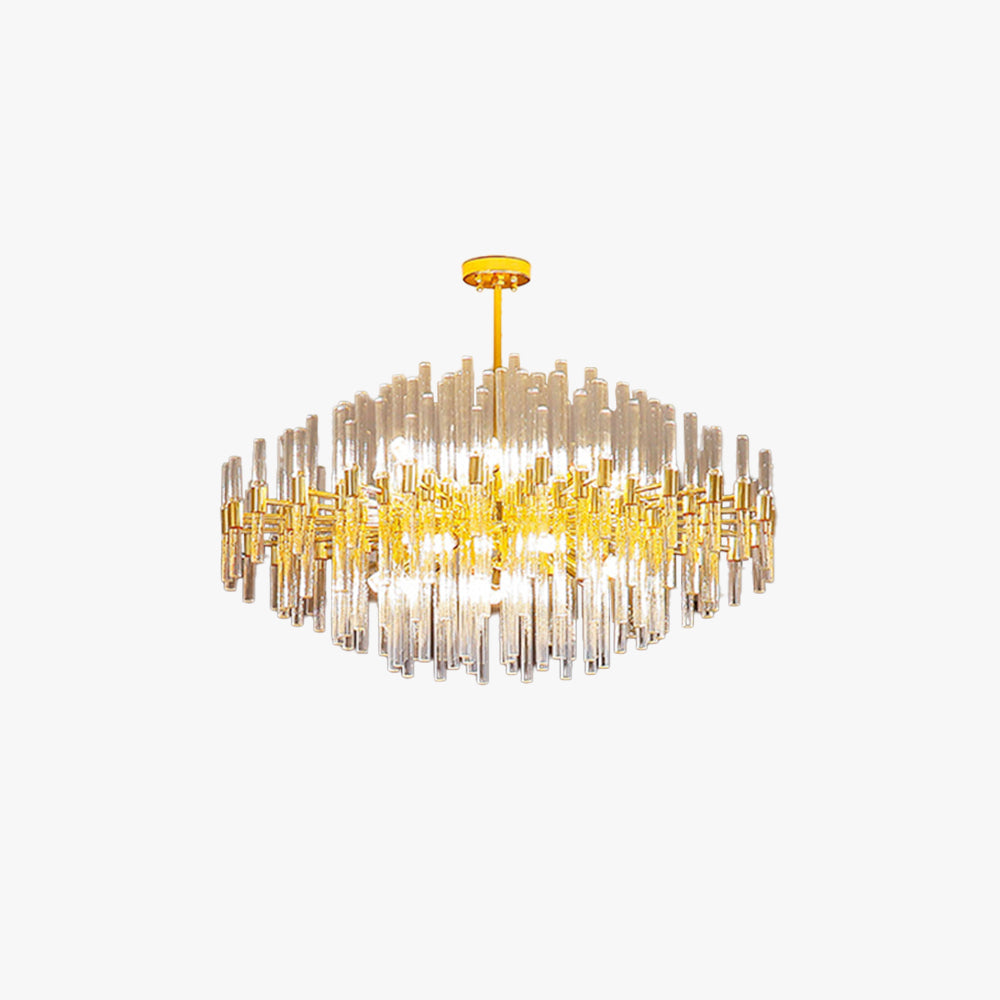 Kristy Luxus LED Kronleuchter Metall/Glas Wohnzimmer