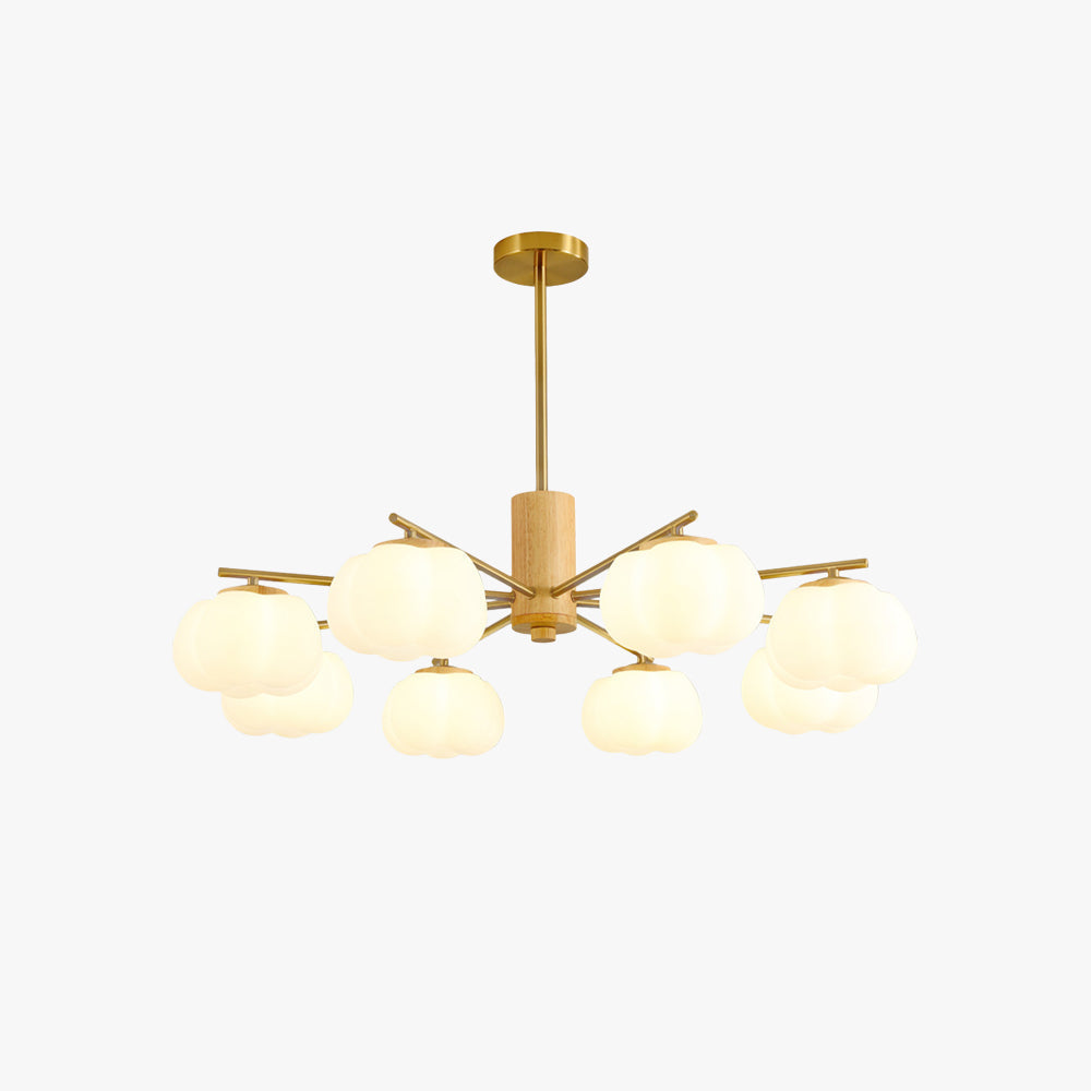 Arisha Kreativ LED Metall Holz Kronleuchter Schlafzimmer Wohnzimmer Esszimmer