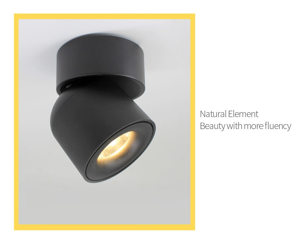 Aim Modern Zylinder LED Wandleuchte Schwarz/Weiß Flur