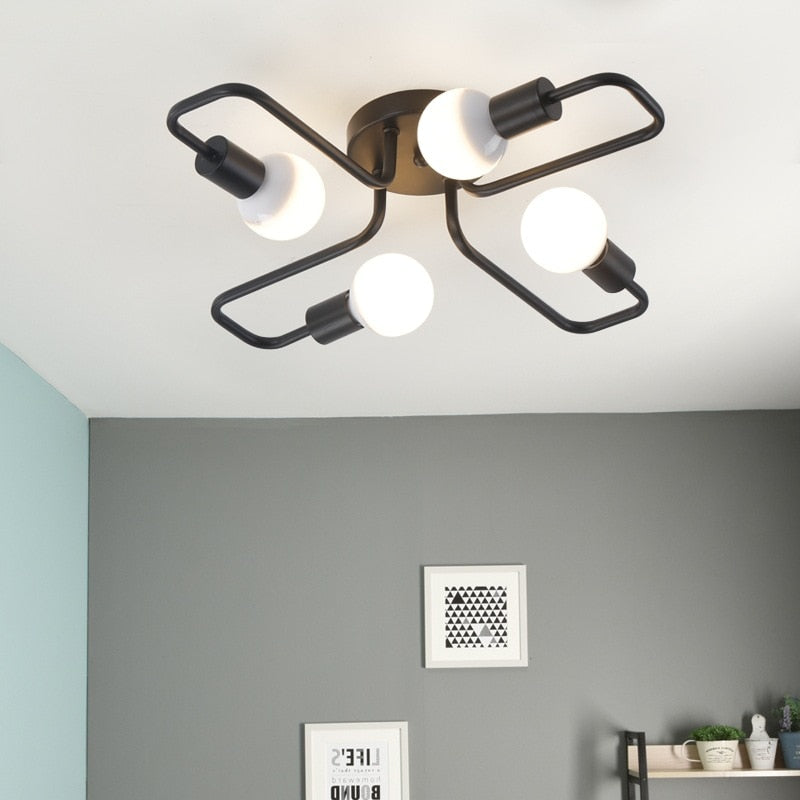 Silva Vintage LED Deckenleuchte Industriestil Wohnzimmer Metall 5 Farben