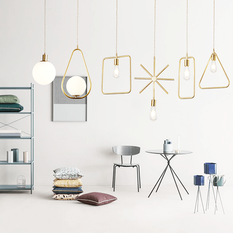 Moderne Industrielle Minimalistische Pendelleuchten für Esszimmer