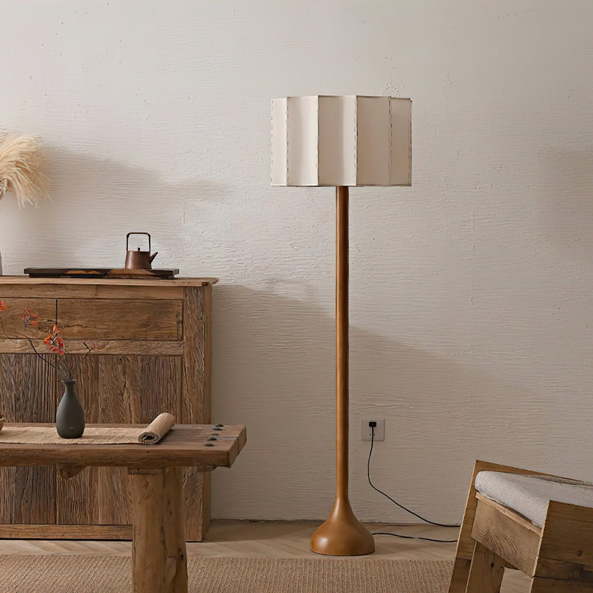 Bexi Minimalistische Stehleuchte aus Holz