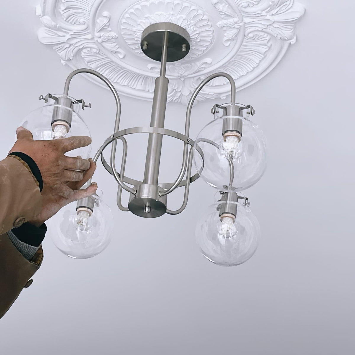 Verinyra Premium Nordische Kunstglas Kronleuchter