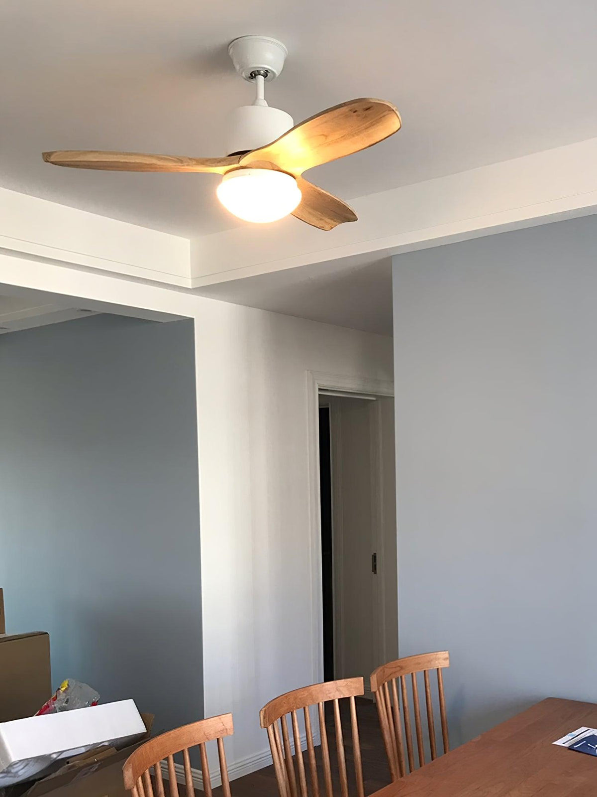 Norirora Elegance Natural Deckenventilator mit Beleuchtung