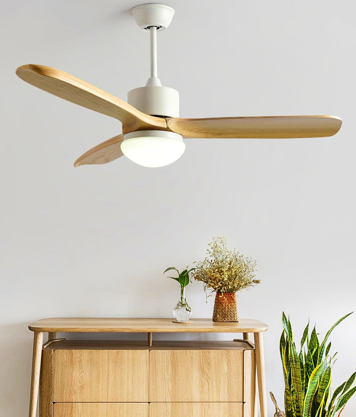 Norirora Elegance Natural Deckenventilator mit Beleuchtung
