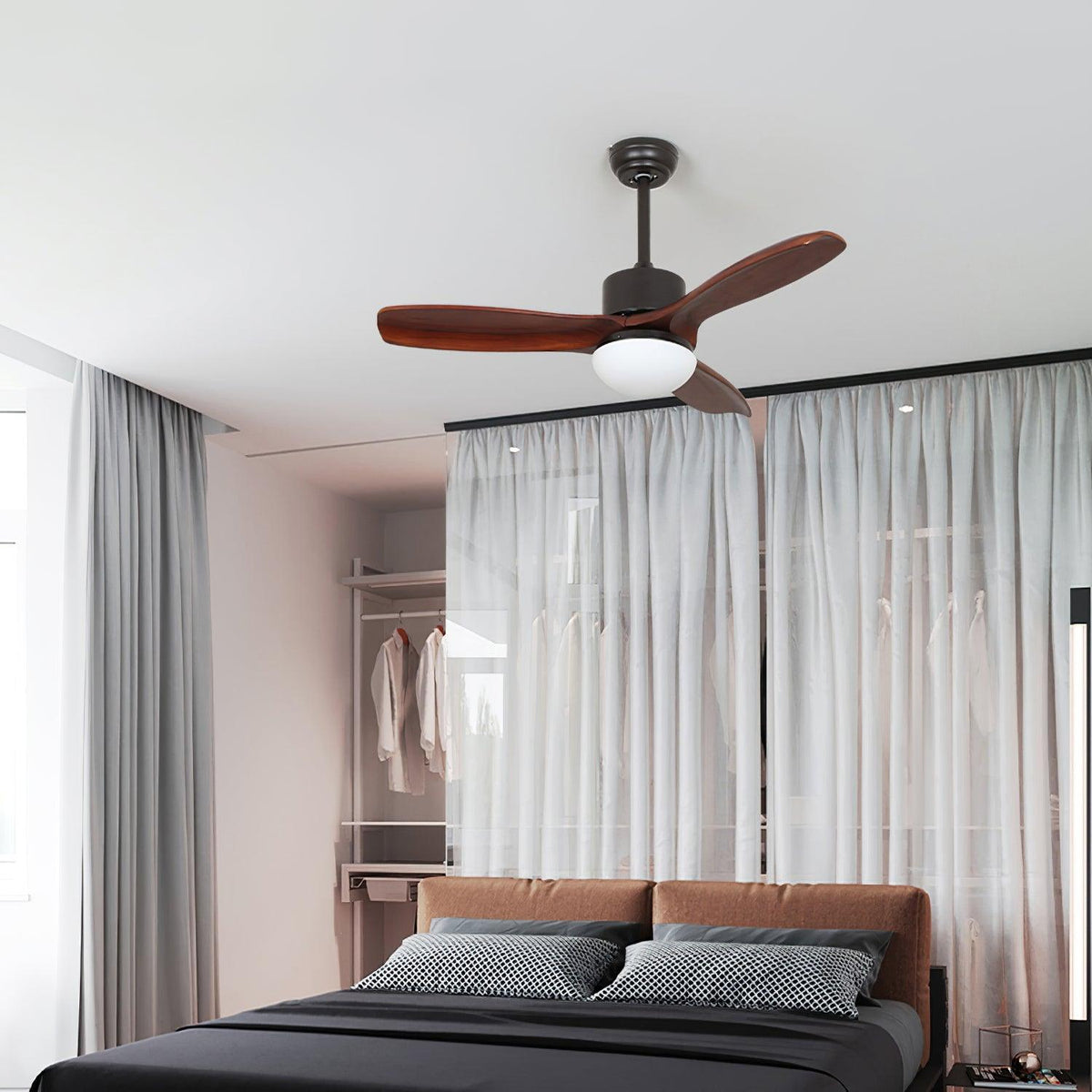 Norirora Elegance Natural Deckenventilator mit Beleuchtung