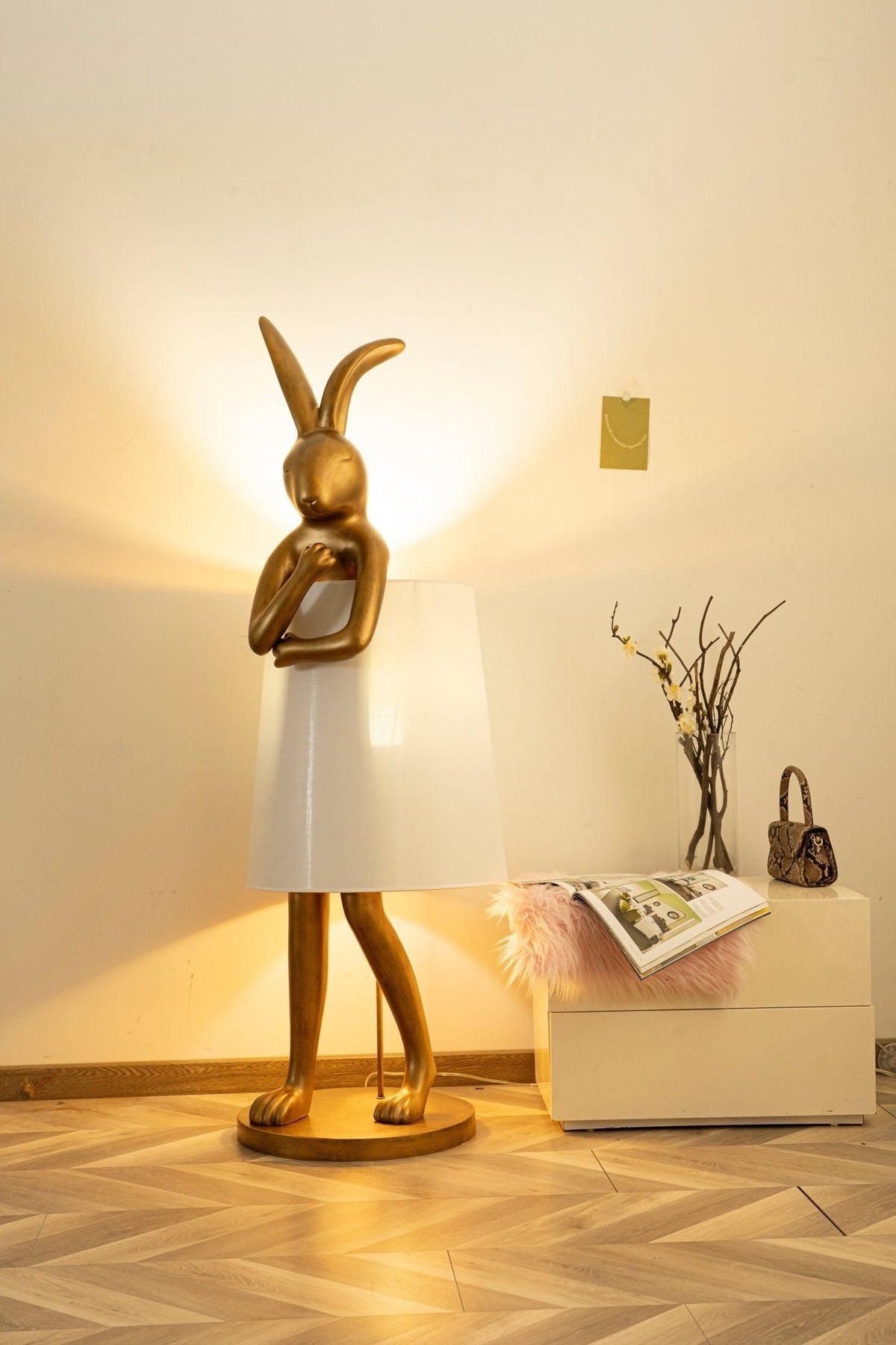 Sedr luxuriöse Stehleuchte im Hase-Silhouette-Design