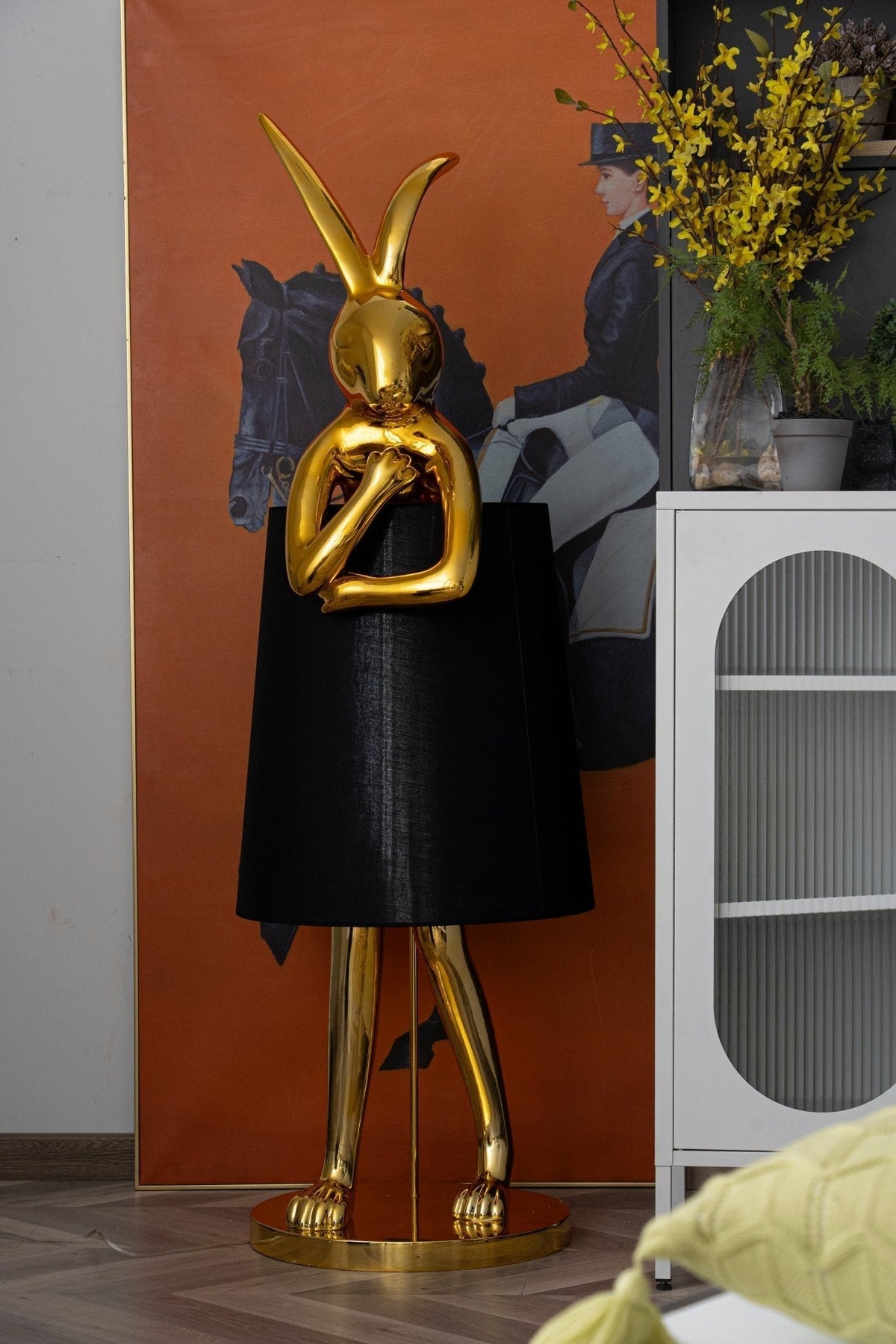 Sedr luxuriöse Stehleuchte im Hase-Silhouette-Design