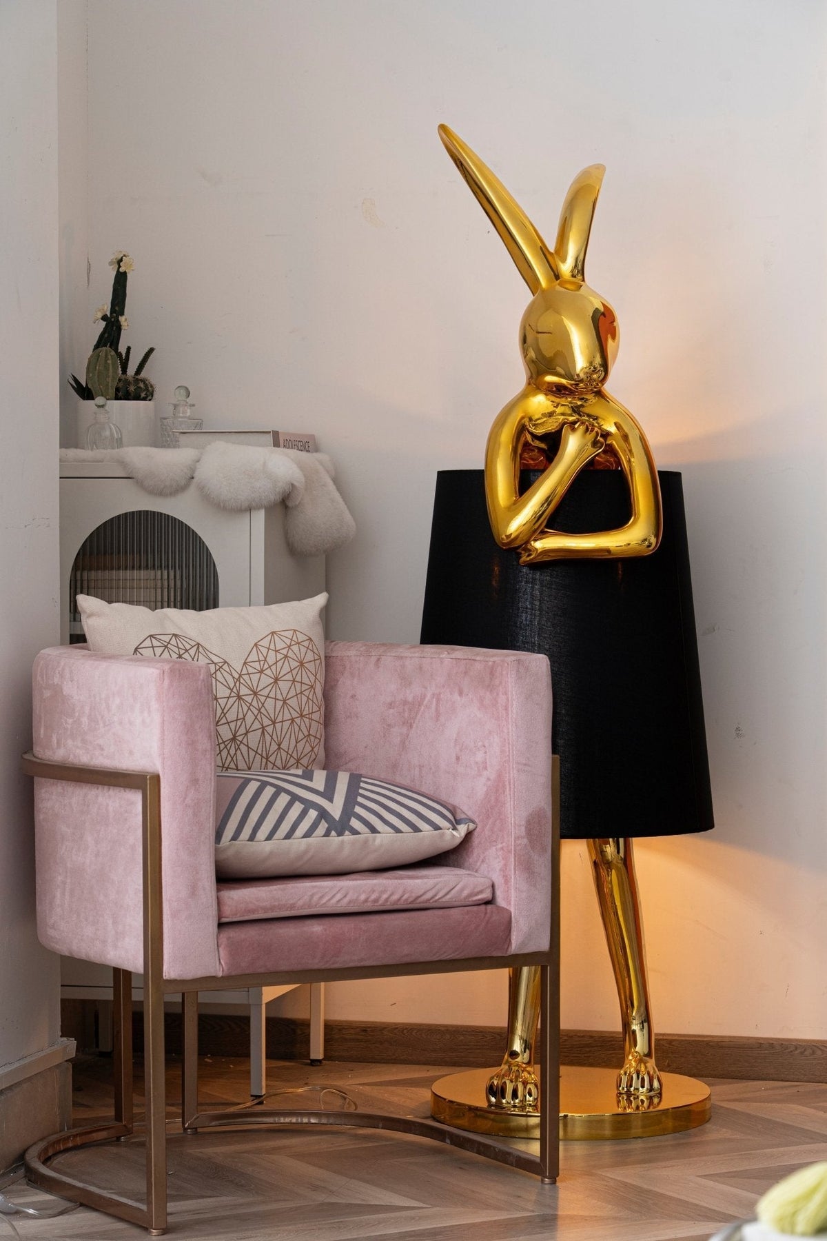 Sedr luxuriöse Stehleuchte im Hase-Silhouette-Design