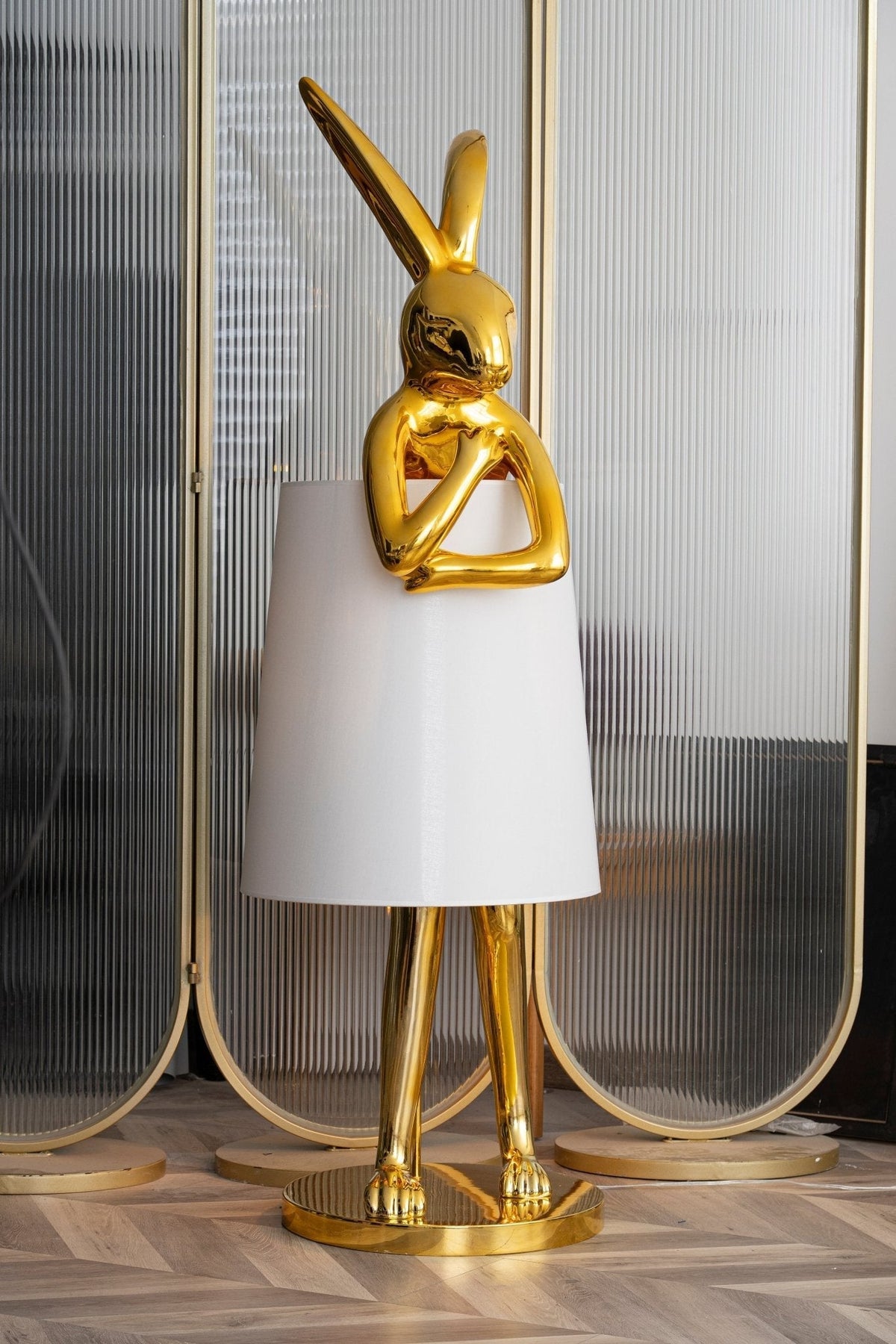Sedr luxuriöse Stehleuchte im Hase-Silhouette-Design