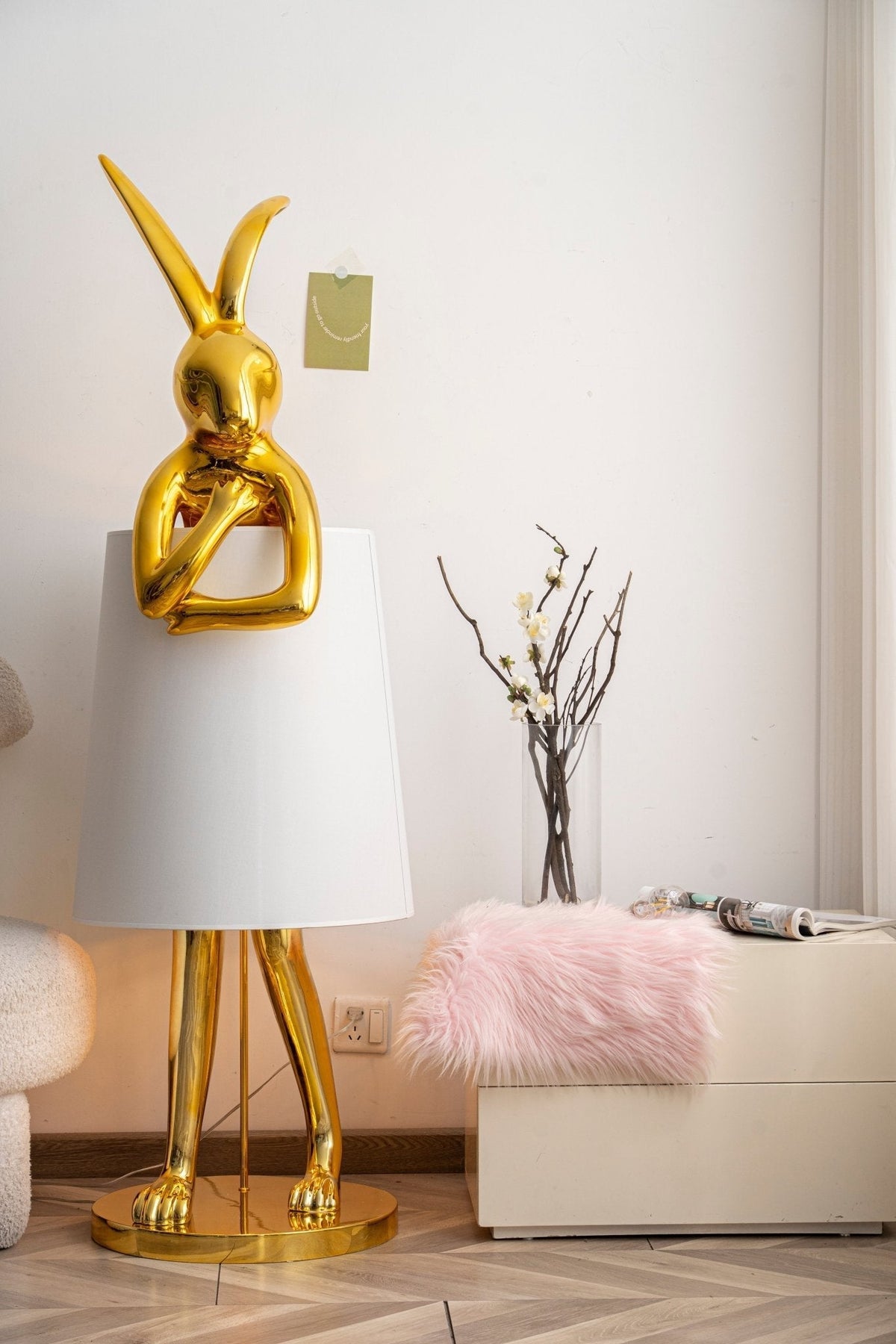 Sedr luxuriöse Stehleuchte im Hase-Silhouette-Design