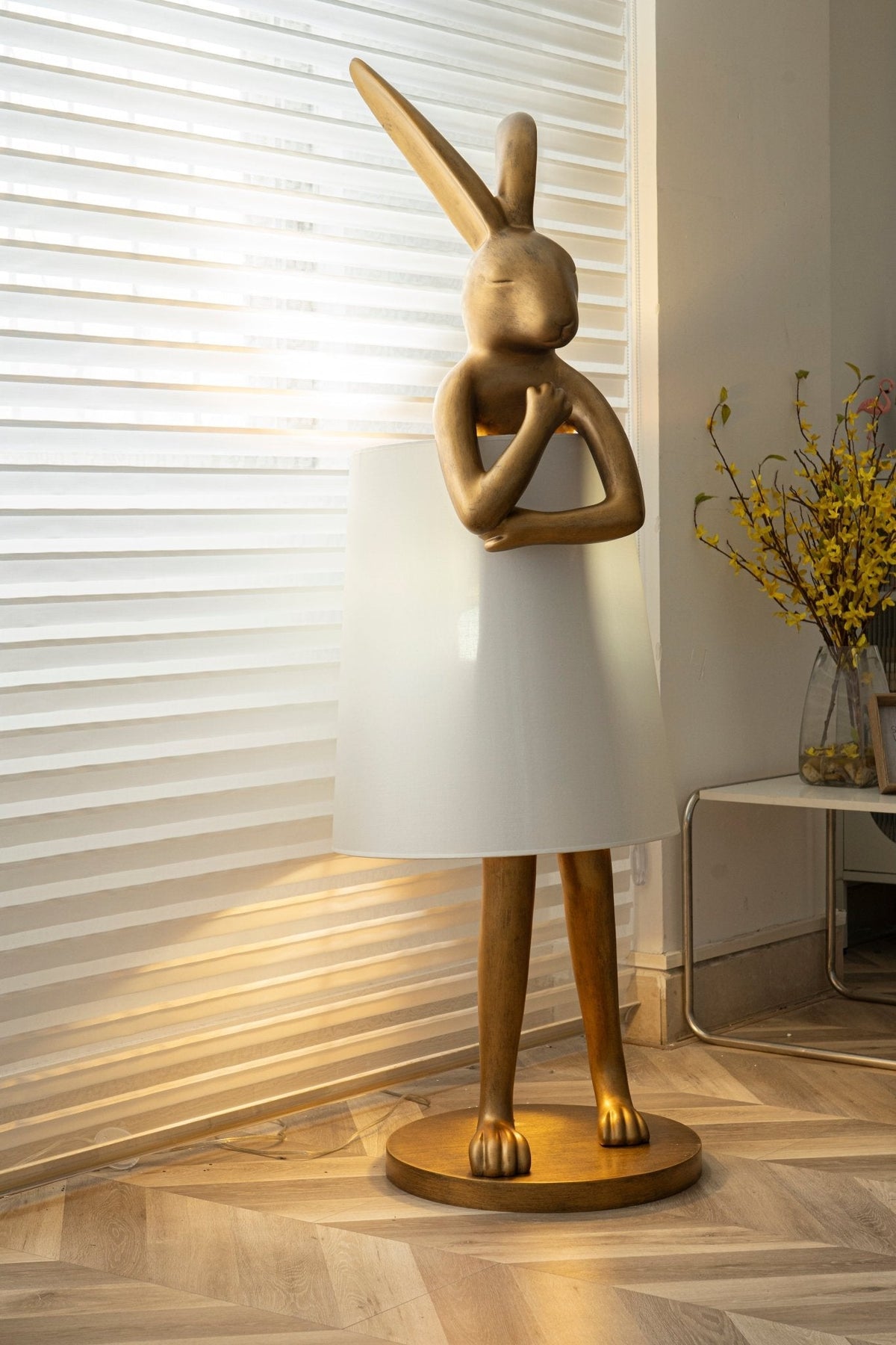 Sedr luxuriöse Stehleuchte im Hase-Silhouette-Design