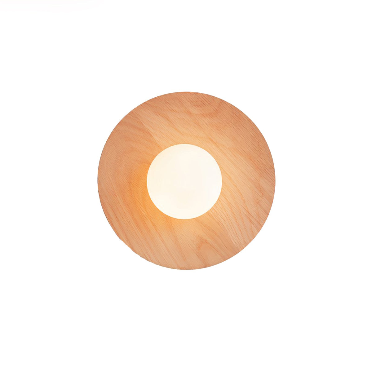 Eloza zeitgenössische minimalistische Wandleuchte aus Holz und Glas