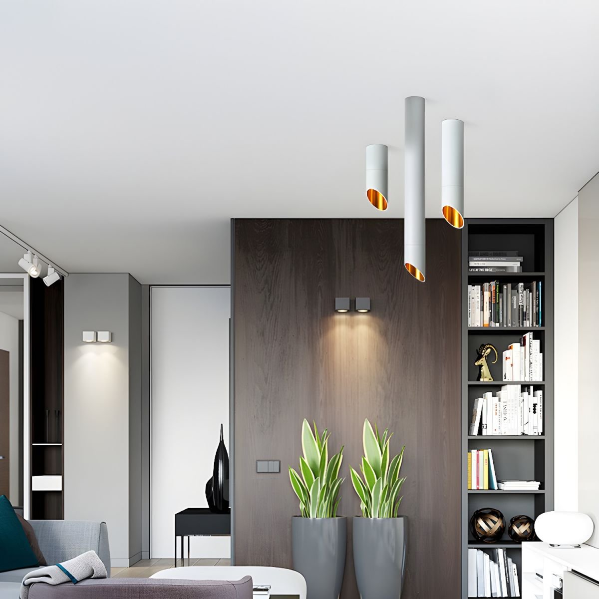 Mirinel zeitgenössische minimalistische Tuben-Deckenleuchte nach unten