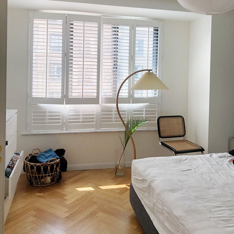 Muto Einzigartige LED Stehlampe Holz Metall Wohnzimmer