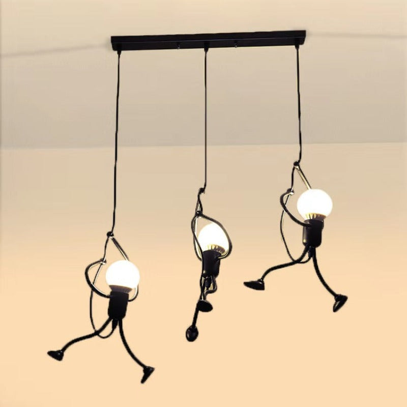 Silva Retro Modern LED Pendelleuchte Schwarz/Weiß, Esstisch