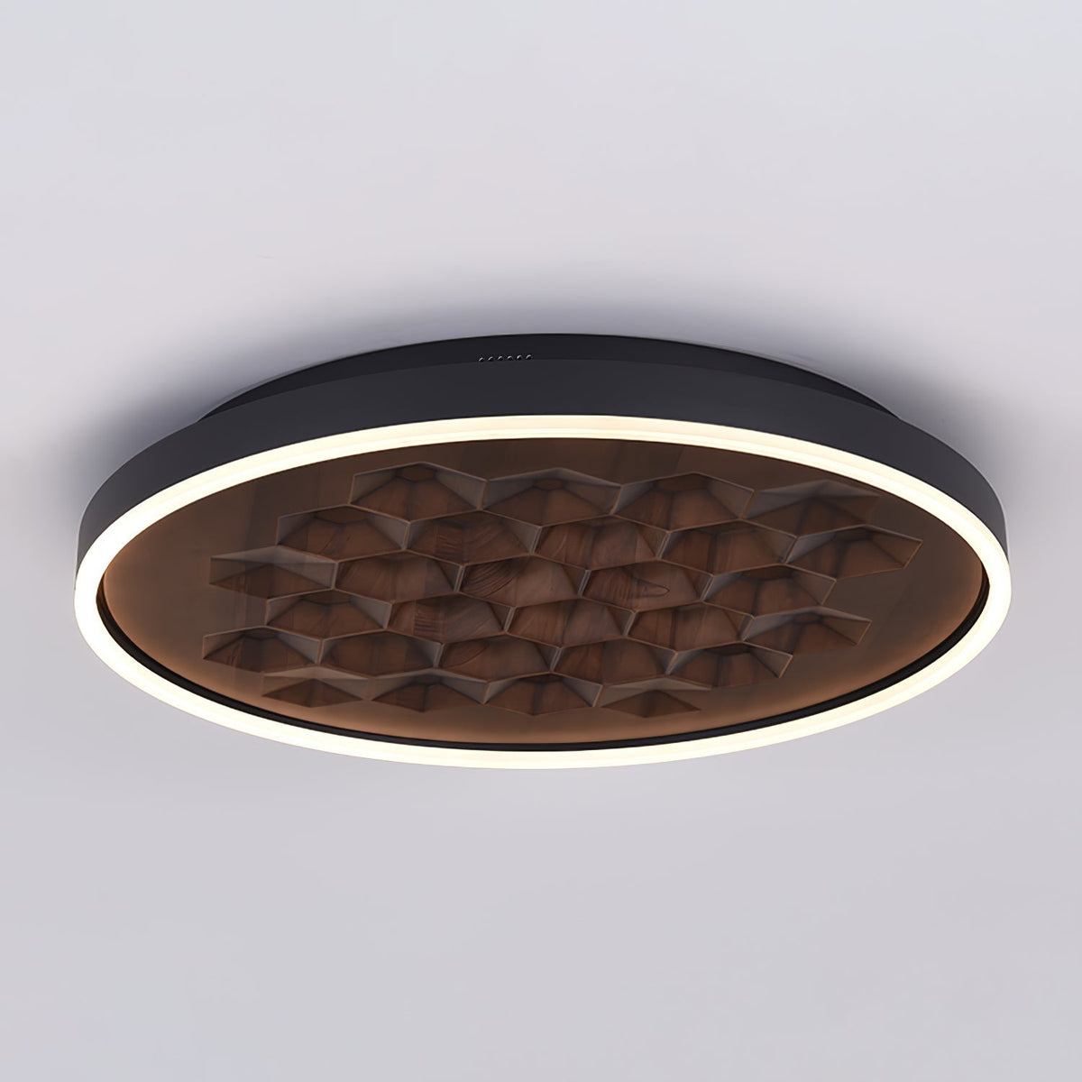 Cevynira Texturierte Bronze flache Deckenleuchte