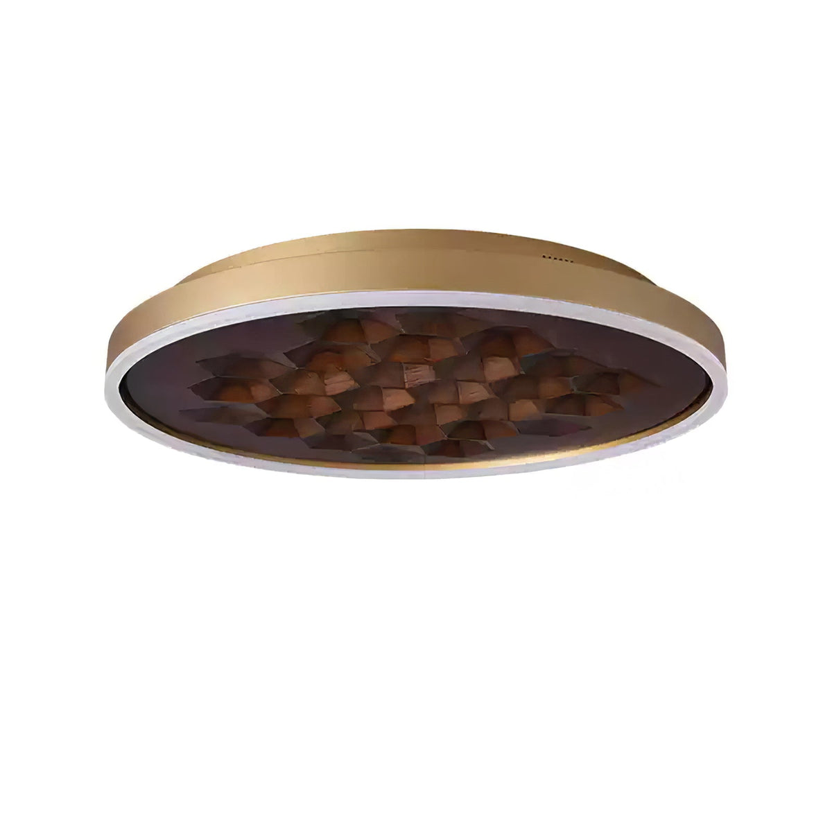 Cevynira Texturierte Bronze flache Deckenleuchte