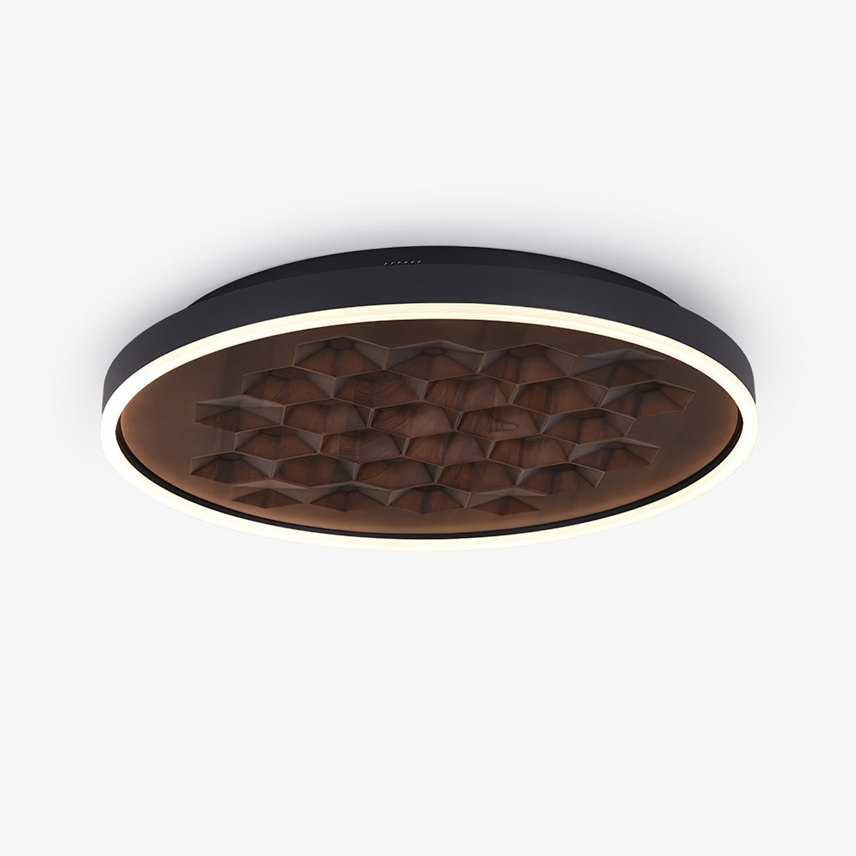 Cevynira Texturierte Bronze flache Deckenleuchte