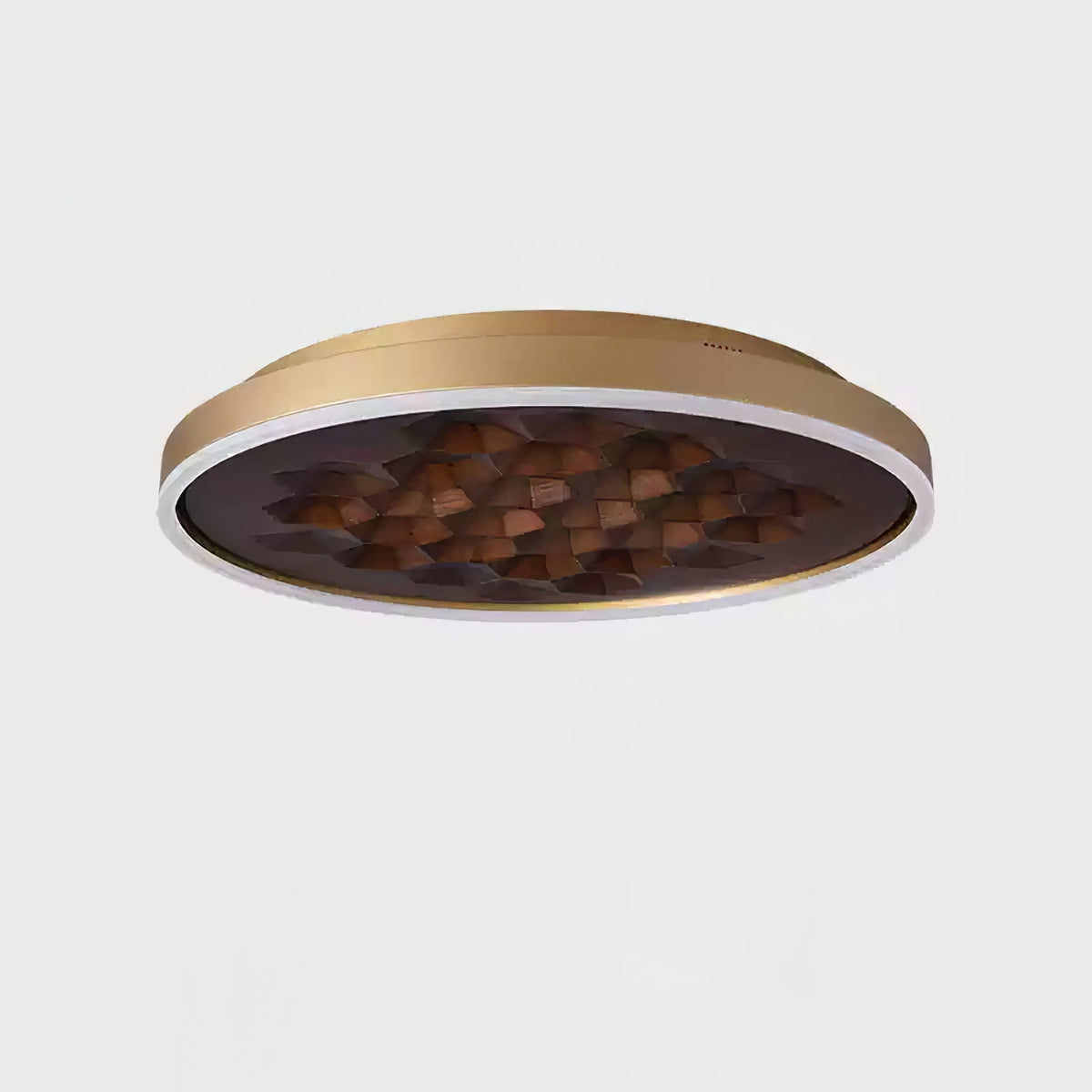 Cevynira Texturierte Bronze flache Deckenleuchte