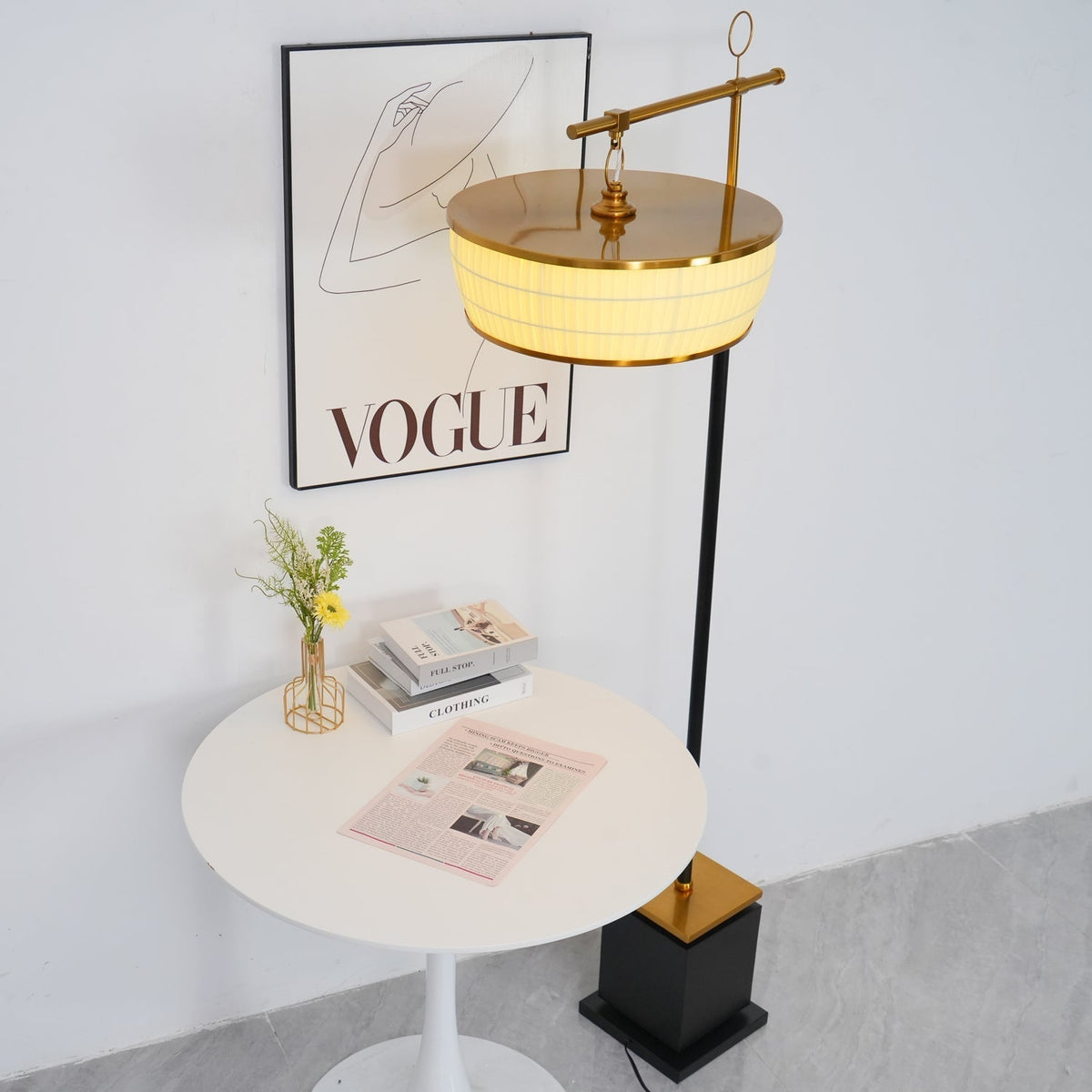 Socor Moderne Stoff-Stehleuchte