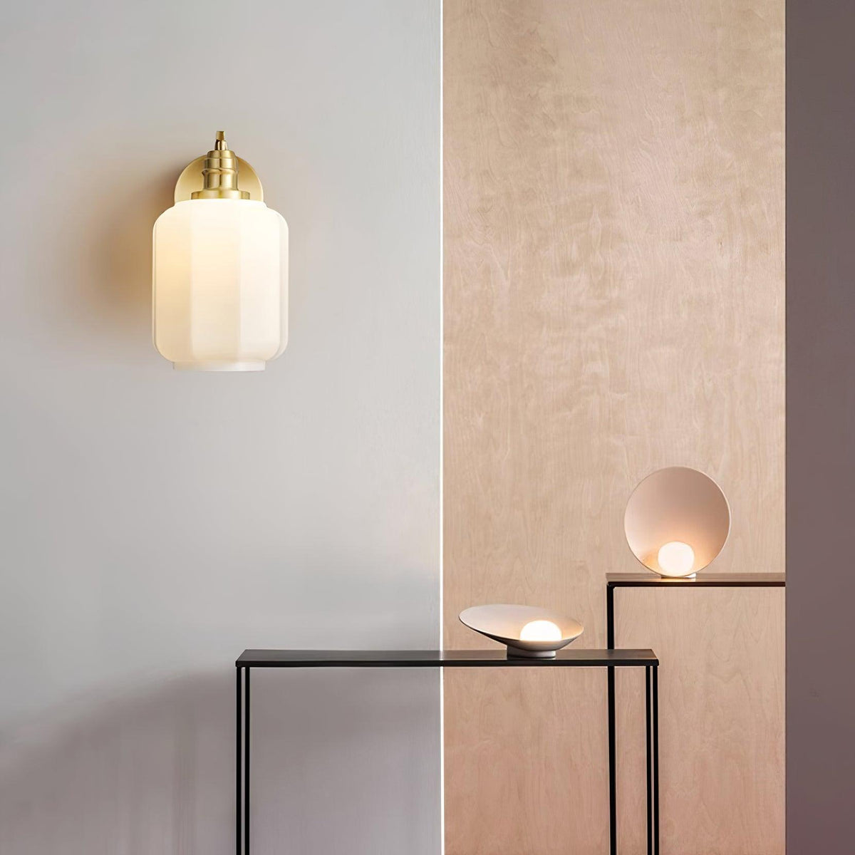 Miano Glas-Wandleuchte