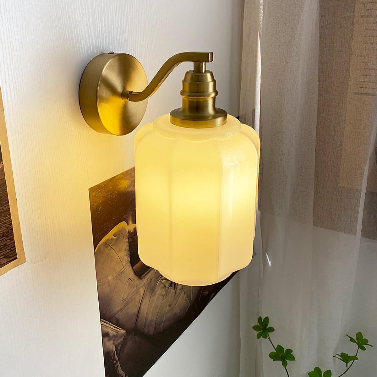 Miano Glas-Wandleuchte
