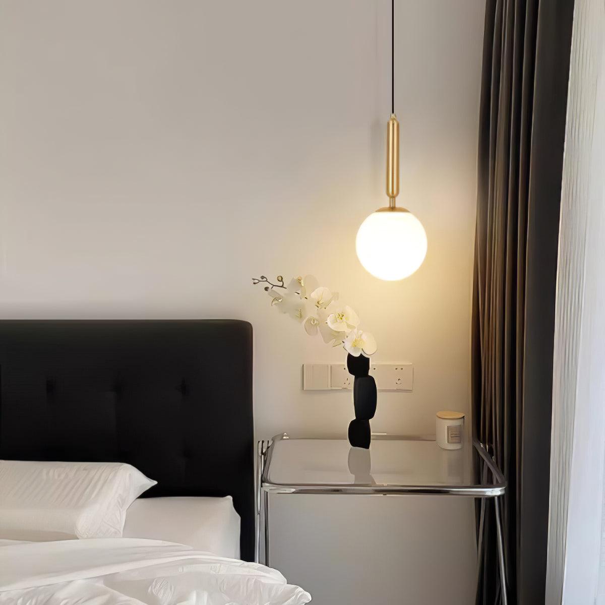 Orbita Minimalistische Messing-Pendelleuchte