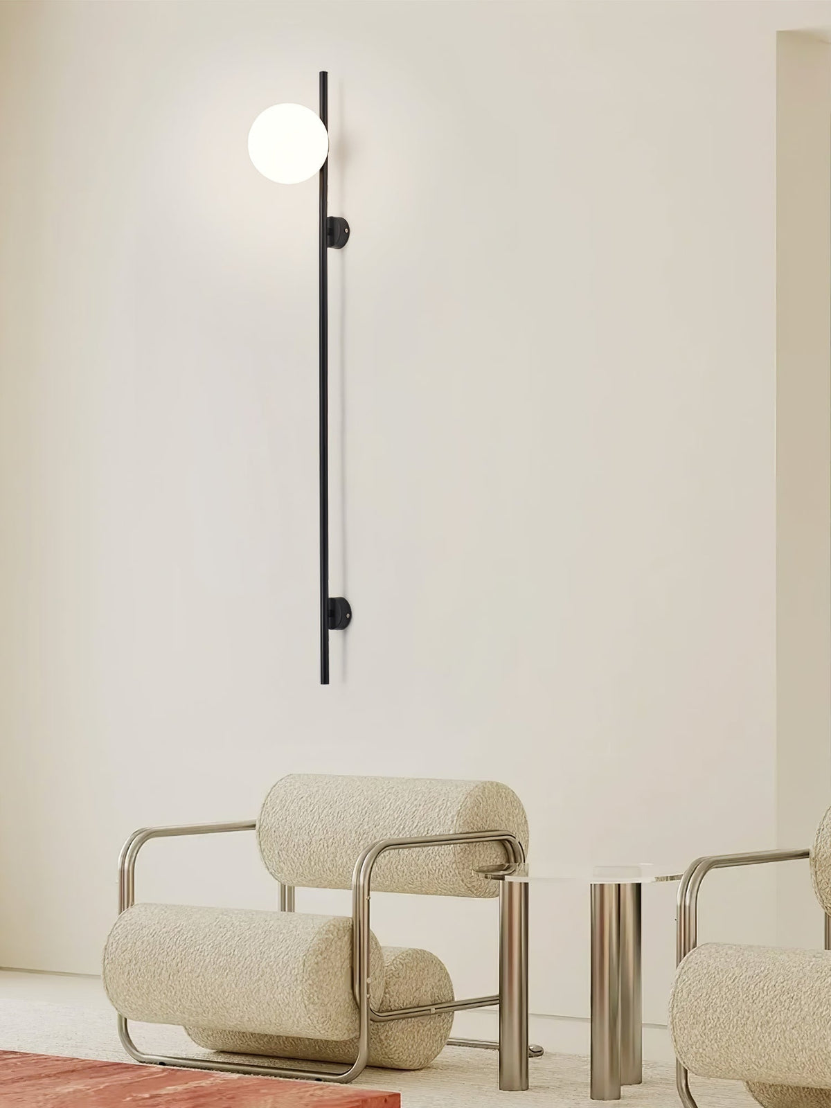 Nerylor zeitgenössische minimalistische Wandleuchte aus Glas