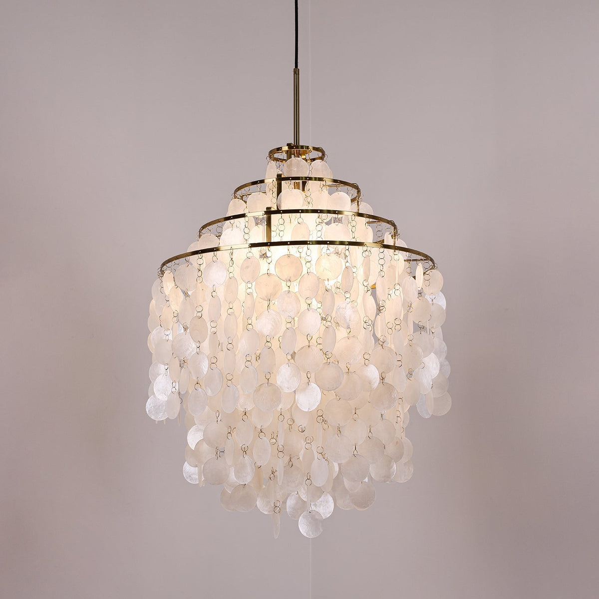 Rivena Pendelleuchte Rund Schalenring