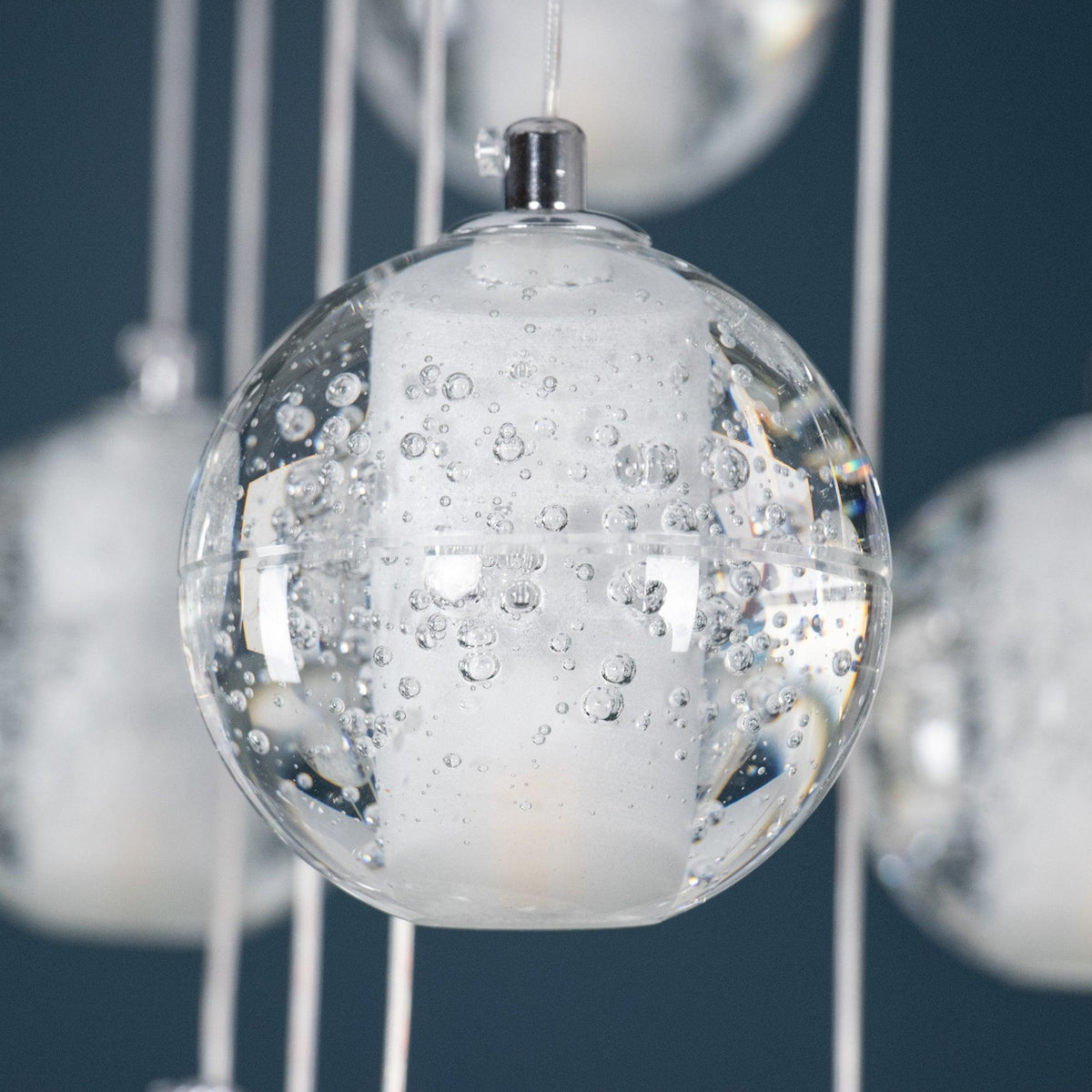 Kristall-Kugel-Cluster-Pendelleuchte