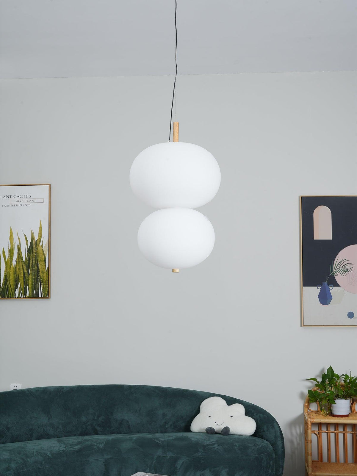 Duality Moderne Pendelleuchte aus Glas