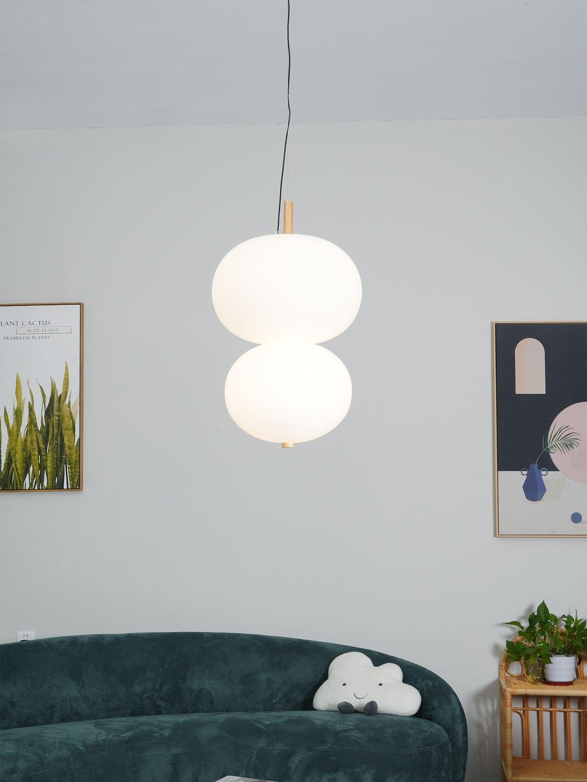 Duality Moderne Pendelleuchte aus Glas