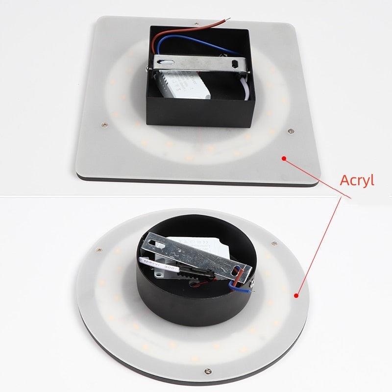 Ray Außenwandleuchte Garten Modern LED Weiß/Schwarz Metall